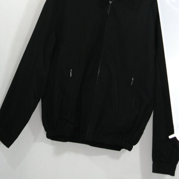 London Fog Bomber style Jacket - Black - Size Medium - Like New - Picture 2 of 6